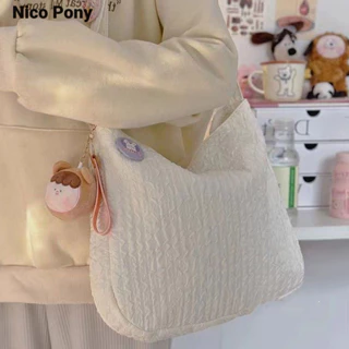 Túi đeo nách nữ Nico Pony thời trang mới phù hợp với túi đeo chéo vai đơn họa tiết nhỏ