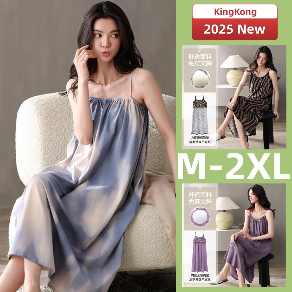 Đệm Váy Ngủ Bộ Đồ Ngủ Nữ Cotton Bộ Đồ Ngủ Váy Mùa Hè Nữ Không Tay Đồ Người Phụ Nữ Gợi Cảm Mặc Ở Nhà