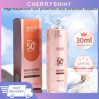 HOT! DIYUEDUO SPF50+ PA+++ Kem Chống Nắng Bảo Vệ Khỏi Tia UV Cách Ly Làm Mới Dưỡng ẩm Cao Cấp Kem Chống Nắng Chăm Sóc Da Mặt Mùa Hè 30ml