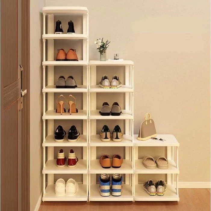 kệ để giày, Giá để giày 5 tầng kiểu mới đa năng thông minh chất liệu nhựa cao cấp