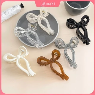 13cm Thạch Màu Acrylic Nơ Tóc Nữ Hàn Quốc Ins Tươi Tính Khí Cao Cấp Cá Mập Kẹp Tóc Phụ Kiện Tóc