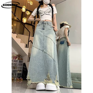  EOENKKY Chân váy chân váy chữ  Fashion Thời trang Fashion phổ biến WSQ2450JDL 20Z240512