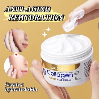 Collagen Face Cream Kem làm sáng da tự nhiên Chống lão hóa Chống nhăn Tẩy vết thâm Kem làm trắng da mặt Chăm sóc da làm đẹp