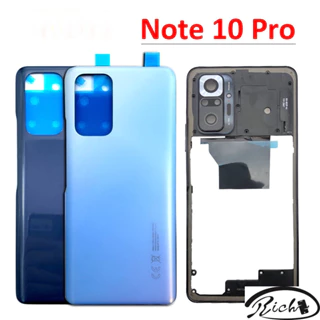 Mặt Sau Kính Dành Cho Xiaomi Redmi Note 10 Pro Vỏ Pin Mặt Sau Vỏ Cửa Phía Sau Khung Giữa Với Ống Kính Máy Ảnh