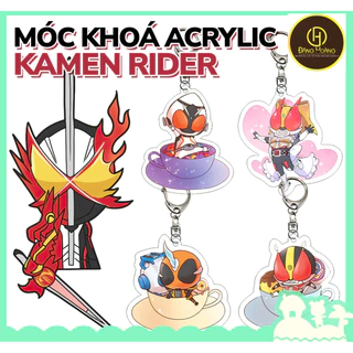 [Sẵn VN - Hỏa Tốc] Móc Khoá Nhựa Trong Suốt Acrylic Phong Cách Nhân Vật Anime Manga Game Kamen Rider Chibi_ĐH