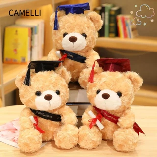 Camelli1 Đồ Chơi Sang Trọng Dễ Thương 23 / 28cm Quà Tặng Đặc Biệt Tốt Nghiệp Quà Tặng Nhồi Bông Mềm Cho Trẻ Em Cử Nhân Mũ Gấu