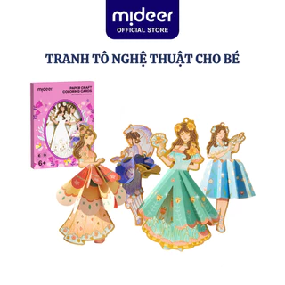 Tranh tô màu thủ công mideer Paper Craft Coloring Cards, đồ chơi vẽ tranh cho bé