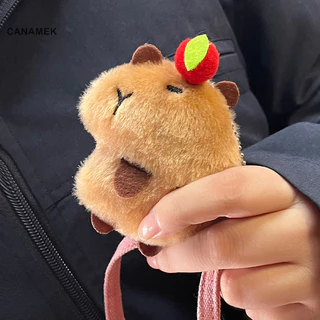 Canamek Kawaii Búp Bê Nhồi Bông Đồ Trang Trí Quà Tặng Sinh Nhật 2023 Xu Hướng Capybara Sang Trọng Móc Khóa Túi Dễ Thương Mặt Dây Chuyền Sáng Tạo Lông Tơ Động Vật Móc Khóa Mới