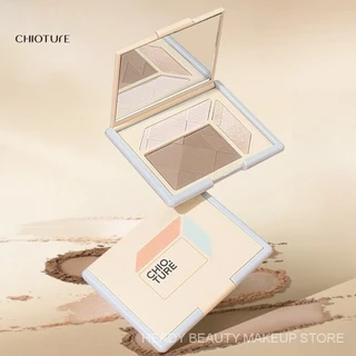 CHIOTURE Four-Color Highlighter And Contouring All-In-One Palette  Shadow  Nose Shadow  Matte  Highlight  Brighten Tear Trough  Comprehensive Palette E5J2