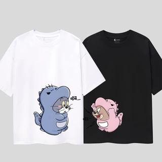 【COD】Áo cặp đôi nam nữ Tom & Jerry - Áo thun unisex local brand Loza AD01