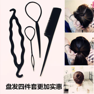 Hàn Quốc ins nữ siêu cổ tích bun khay tóc khí chất phụ kiện tóc lười biếng
