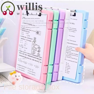 Hộp lưu trữ tài liệu WILLIS A4, có kẹp thư mục Hộp lưu trữ nẹp tập tin dung lượng lớn, Hộp nhựa Bảng viết mở bên đầy màu sắc Thư mục Văn phòng phẩm trường học