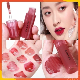 Kimuse Lip Glaze Son Môi Nước Gương Kính Son Bóng 9 Màu Trang Điểm Chống Thấm Nước VUI VẺ MỖI NGÀY