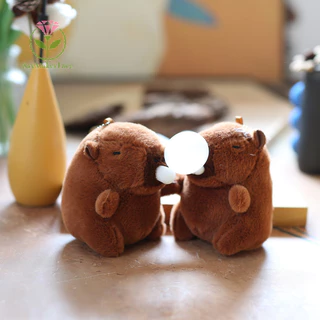 [Saymakerlace] Móc khóa Capybara sang trọng Kawaii Túi dễ thương Mặt dây chuyền Động vật lông tơ sáng tạo Móc khóa Đồ chơi búp bê nhồi bông Quà tặng sinh nhật cho trẻ em
