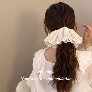 Moouga / Dây Buộc Tóc Quá Khổ Satin Scrunchy Tóc Vòng Mũ Đội Đầu Dây Buộc Tóc Phụ Kiện Tóc Ra Đầu Tóc Dây