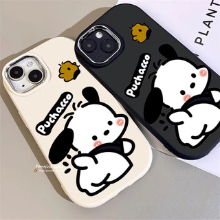 Ốp Lưng Chó Puchacco Vui Nhộn Cho Redmi Note 13 12 11 11s 10s 9s 12Pro Redmi A1 A3 13C 12C 9A 9C 9T Xiaomi 11 Lite Poco C65 C55 X6 X3 2 in1 Vỏ Mềm Silicon Khung Bạc Sang Trọng