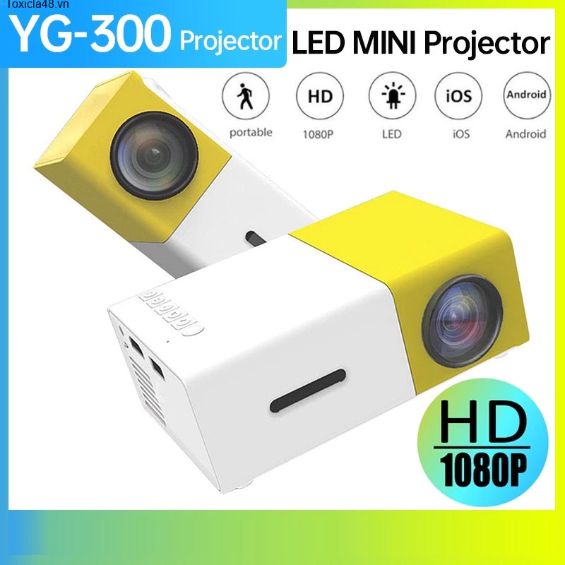 Màn hình hiển thị LED Toxicla48 Mini YG300 lumens, 1080P