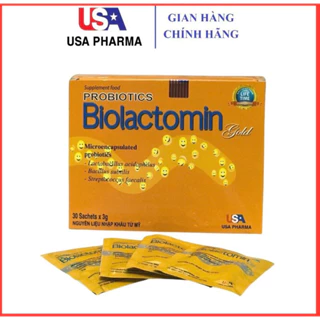 Cốm vi sinh BIOLACTOMIN GOLD cân bằng hệ tiêu hóa đường ruột; hỗ trợ ăn ngon _ Hộp 30 gói