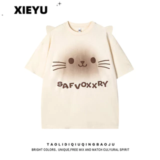 XIEYU áo phông áo thun nữ croptop baby tee Hàn Phong INS Xu hướng Korean WTX245064H 19Z240508