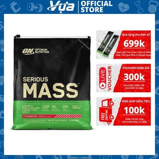 Bột Tăng Cân Optimum Nutrition - Serious Mass (12 Lbs) - Hỗ Trợ Tăng Cơ - Chính Hãng