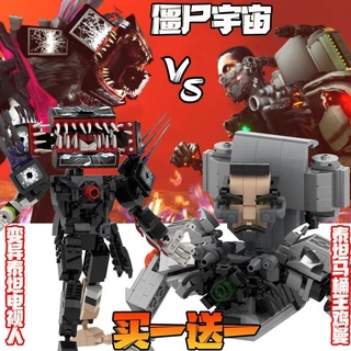 Zombie Universe Toilet Man Tương thích với màn hình Biến thể Titan TV Man vs Clock Man Đồ chơi lắp ráp