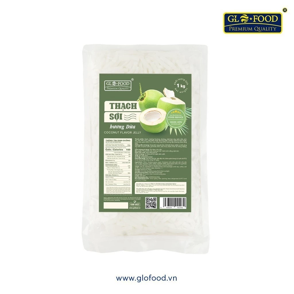 Thạch dừa Sợi Glofood gói 1kg