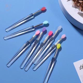 [Maybeauty] Nail Arts Silicone Applicator Sticks Có thể tái sử dụng Chrome Long lanh Áp dụng Dụng cụ làm móng tay Bàn chải móng tay silicon sắc tố dễ phai mới {VN}