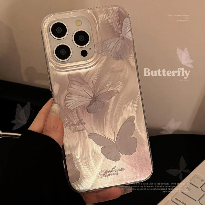 Iphone Lông Cáo Lông Vũ Cô Gái Instagram Phong Cách Cổ Tích Hồng Bướm Đẹp Và Phong Cách Chống Rơi Chống Sốc Dành Cho 7 7plus 8 8plus Xs Xr 11 12 13 14 15 Pro Plus Promax