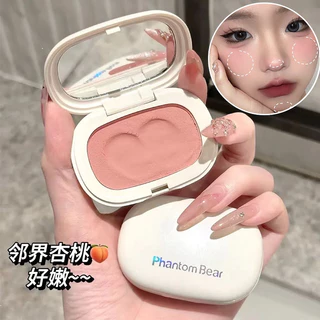 Gấu Một Màu Blush Lâu Dài Tự Nhiên Chống Thấm Nước Làm Trắng Mờ Bột Hoàn Thiện Kem Blush