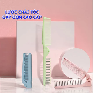 Lược chải tóc gấp gọn bỏ túi xinh xắn giành cho tóc xoăn tóc dài có chải masage-LPERM