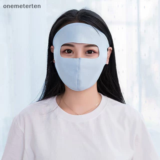 Rten Mùa Hè Băng Lụa Mặt nạ UV Bảo Vệ Mặt Veil Mặt Có Vành Đi Xe Đạp Ngoài Trời Chống Nắng Mũ Mũ n