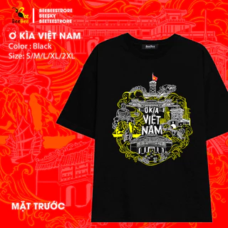 【COD】Áo thun in hình BEEBEE VIỆT  NAM- TỈNH THÀNH 100% COTTON-VNTH001