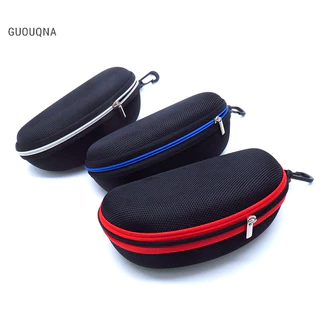 Guouqna Di Động Nhiều Màu Sắc Dây Kéo Carabiner Kính Mát Hộp Bảo Vệ Kính Mắt Hộp Du Lịch Túi Đựng Kính Phụ Kiện Kính Mắt BASL