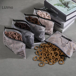 Luimo 100 Chiếc Dây Cao Su Nhiều Màu Sắc Cho Bé Gái Băng Đô Quấn Tóc Co Giãn Trẻ Sơ Sinh Kẹp Tóc Phụ Kiện Tóc Không Hư Tổn Tóc Dây SBS