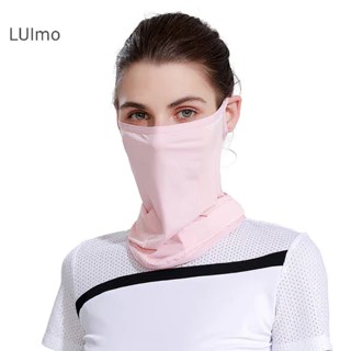 Luimo Ice Silk Mask Nữ Mùa Hè Chống Tia UV Nhanh Khô Mặt Che Khăn Thoáng Khí Nữ Cổ Bảo Vệ Treo Tai Băng Đô SBS