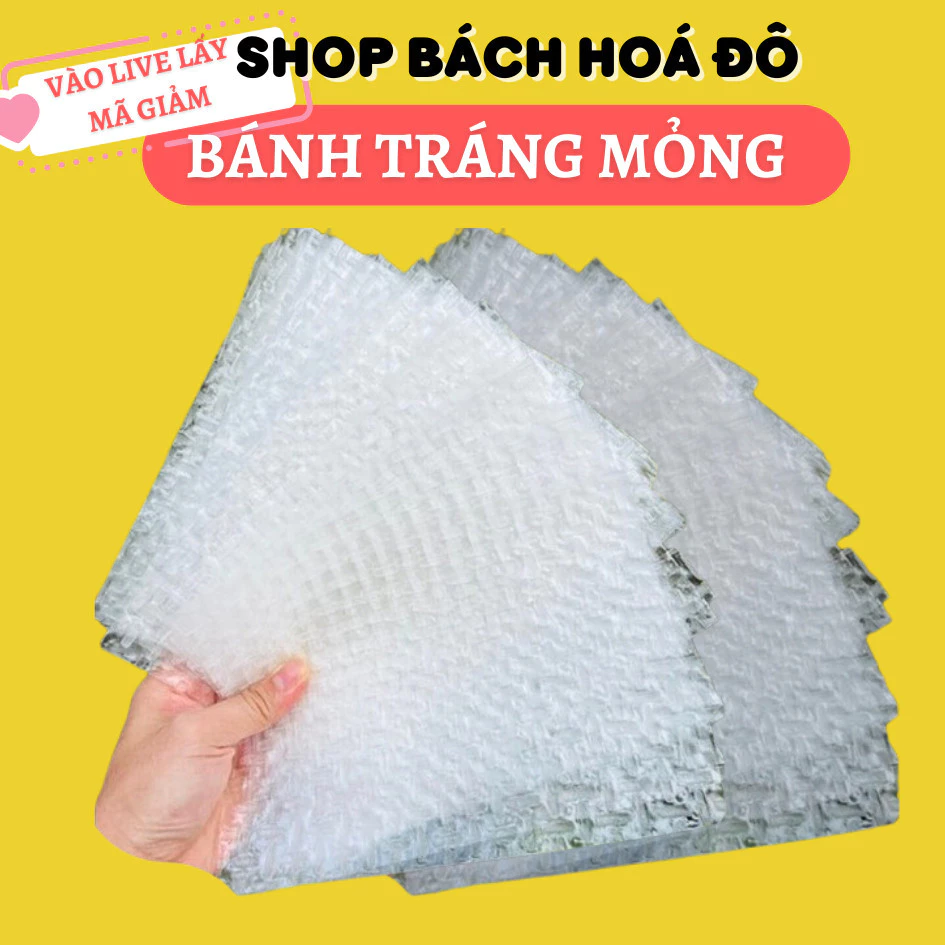 Bánh Tráng Siêu Mỏng Không Cần Nhúng Nước Dùng Cuốn Rau Thịt Hoặc Ăn Kèm Muối Tây Ninh đô sg