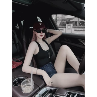 A013 Áo Thun Tăm Sát Nách HotGirl Chất Mềm Mát Nhiều Màu Dáng Ulzzang