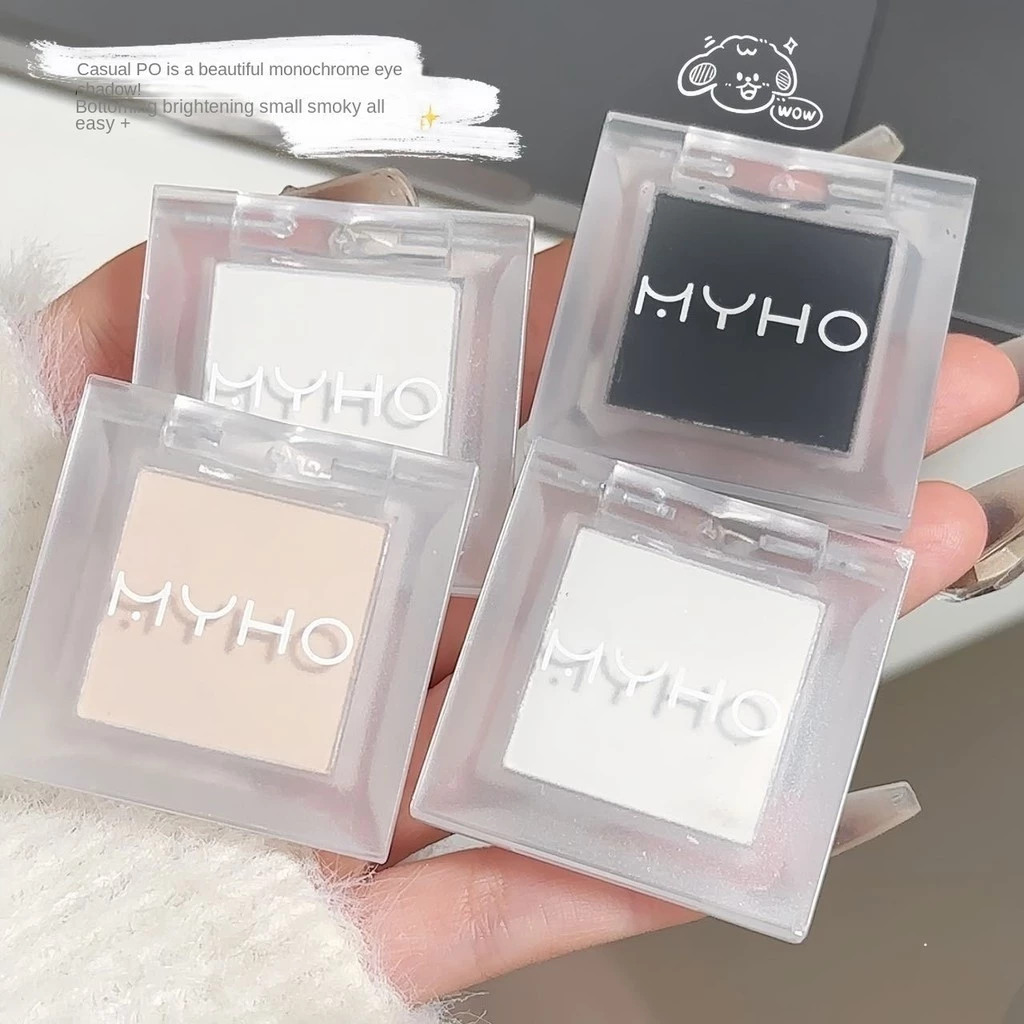 Myho Monochrome Matte Highlight Smokey Eye Shadow Palette Tinh Tế Lâu Dài Thiên Nhiên Sáng Không Dễ Phai Màu Chống Nước