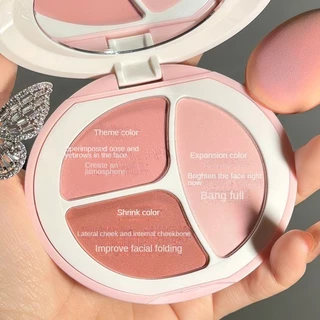 Novo Nuowo Blush Plate Ba Màu Mở Rộng Và Co Giãn Chủ Đề Ba Trong Một Matte Brightening Pure Desire Mặt Trơn Trắng