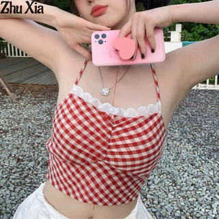 Zhu Xia Áo Vest Nữ Mùa Hè Gợi Cảm Hot Girl Thiết Kế Niche Dây Cổ Camisole