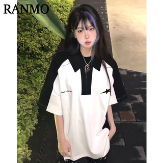 RANMO áo phông áo thun nữ croptop baby tee Casual Minimalist thời trang Popular A29J1XQ 17Z240424