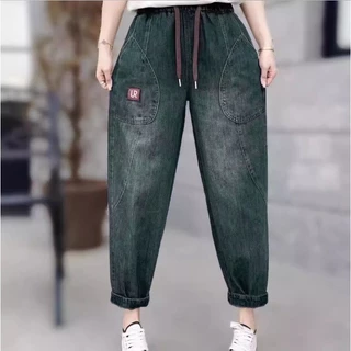 Quần Jean Baggy Nữ Lưng Chun Co Giãn (CÓ BIG SIZE)