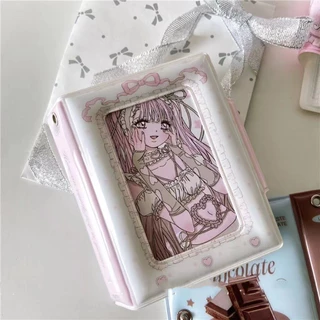 Ins Tối Giản Muối Biển Chocolate 3 Inch Thần Tượng Thẻ Nhỏ Tổ Chức Thẻ Hộp Đựng Thẻ Album
