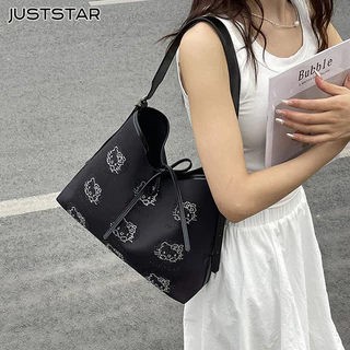 Just STAR Vải Nylon Dung Tích Lớn Túi tote Nữ Hợp Thời Trang Túi Đeo Vai Thường Ngày Đa Năng Túi Đeo Ngang