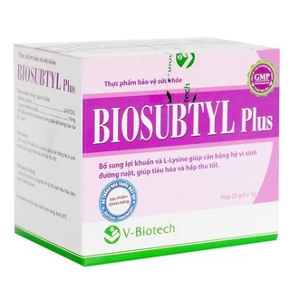 MEN VI SINH BIOSUBTYL PLUS - BỔ SUNG LỢI KHUẨN VÀ L-LYSINE GIÚP CÂN BẰNG HỆ VI SINH ĐƯỜNG RUỘT