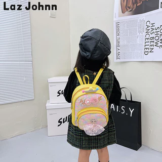 Laz Johnn Tiểu Học Bé Trai Và Bé Gái Mẫu Giáo Hoàng Tử Công Chúa Dễ Thương schoolbag Chất Liệu polyester Có Nước Chống hunchback Túi Sau