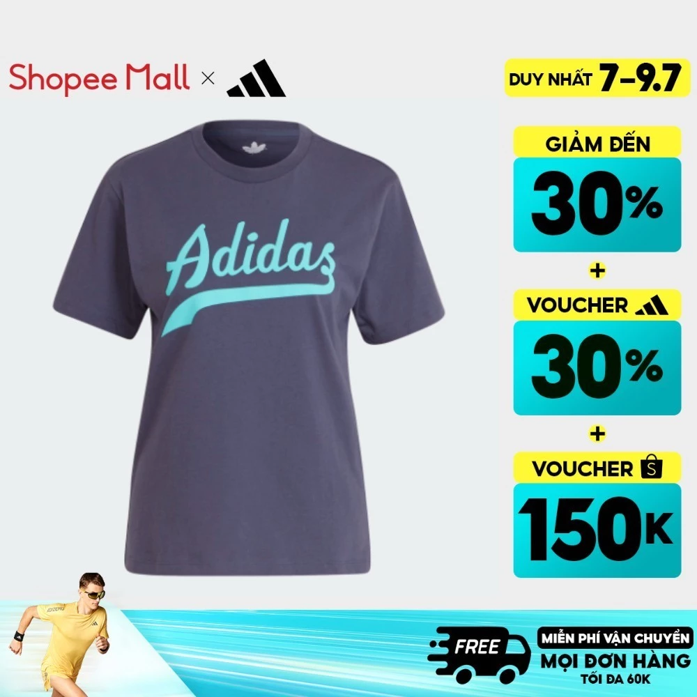 [7-9.7-VOUCHER 30%]adidas Phong cách sống Áo Thun Modern B-Ball Nữ Màu xanh da trời HD9776