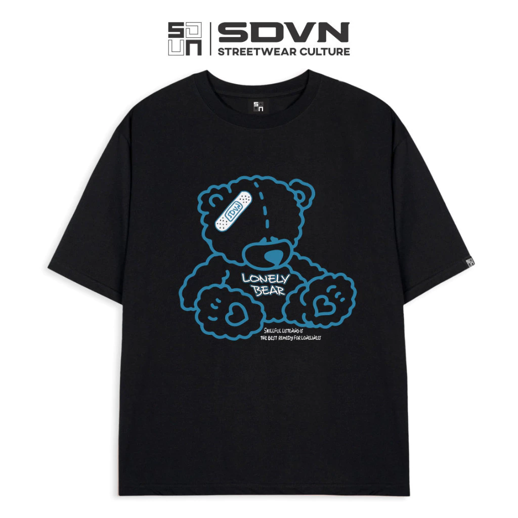 HOT Áo Thun Unisex form rộng - Brand Chính Hãng SDVN - LONELY BEAR