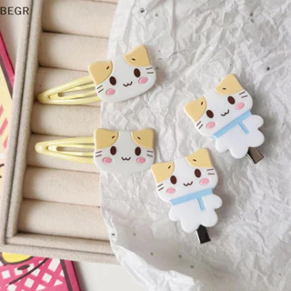 [Be] 2 Chiếc Phim Hoạt Hình Lông Tơ Fuwa Nyanko Mèo Kẹp Tóc Kawaii Kẹp BB Ngọt Ngào Barrettes Động Vật Dễ Thương Mỏ Vịt Kẹp Phụ Kiện Tóc vn