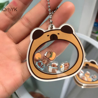 Nhà Máy Thời Trang Hoạt Hình Capybara Lắc Nó Móc Khóa Capybara Búp Bê Acrylic Móc Chìa Khóa Dễ Thương Chuột Lang Động Vật Móc Khóa Túi Mặt Dây Chuyền Quà Tặng Phụ Kiện QrhYK